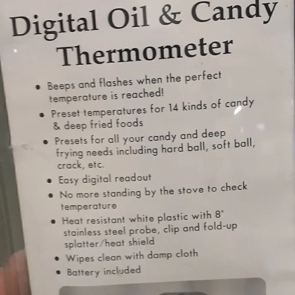 ‎Redi check digital oil and candy thermometer.